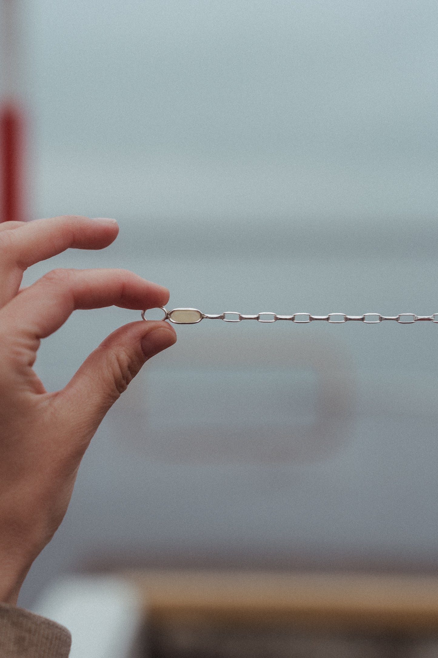 Bransoletka JACHT Bursztyn Mleczny