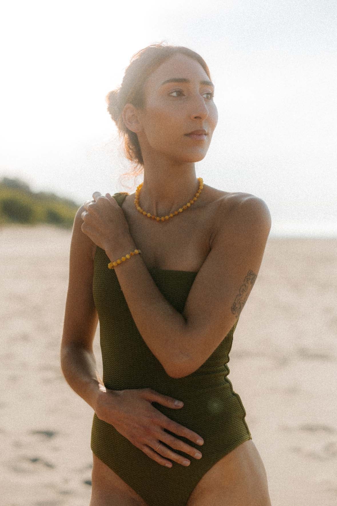 CHOKER Supełkowy RAINBOW