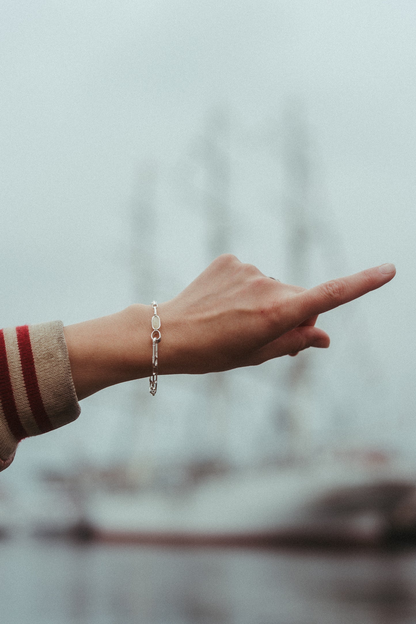 Bransoletka JACHT Bursztyn Mleczny