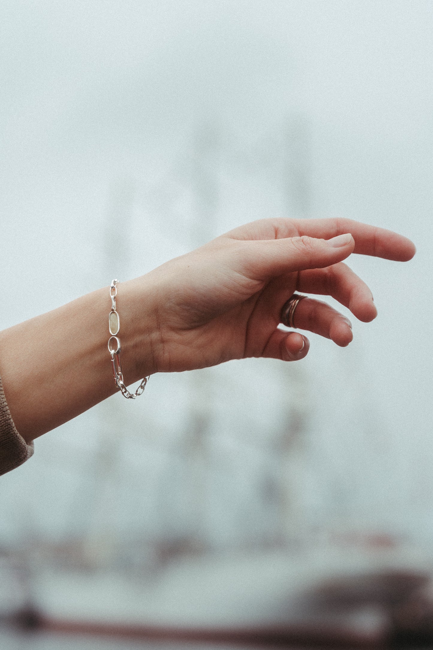 Bransoletka JACHT Bursztyn Mleczny