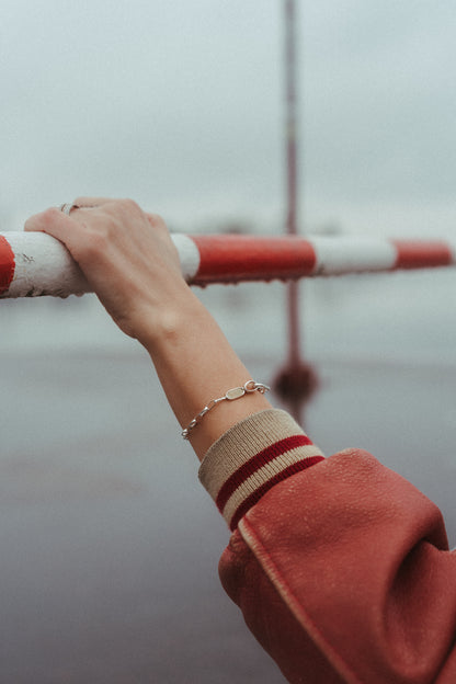 Bransoletka JACHT Bursztyn Mleczny