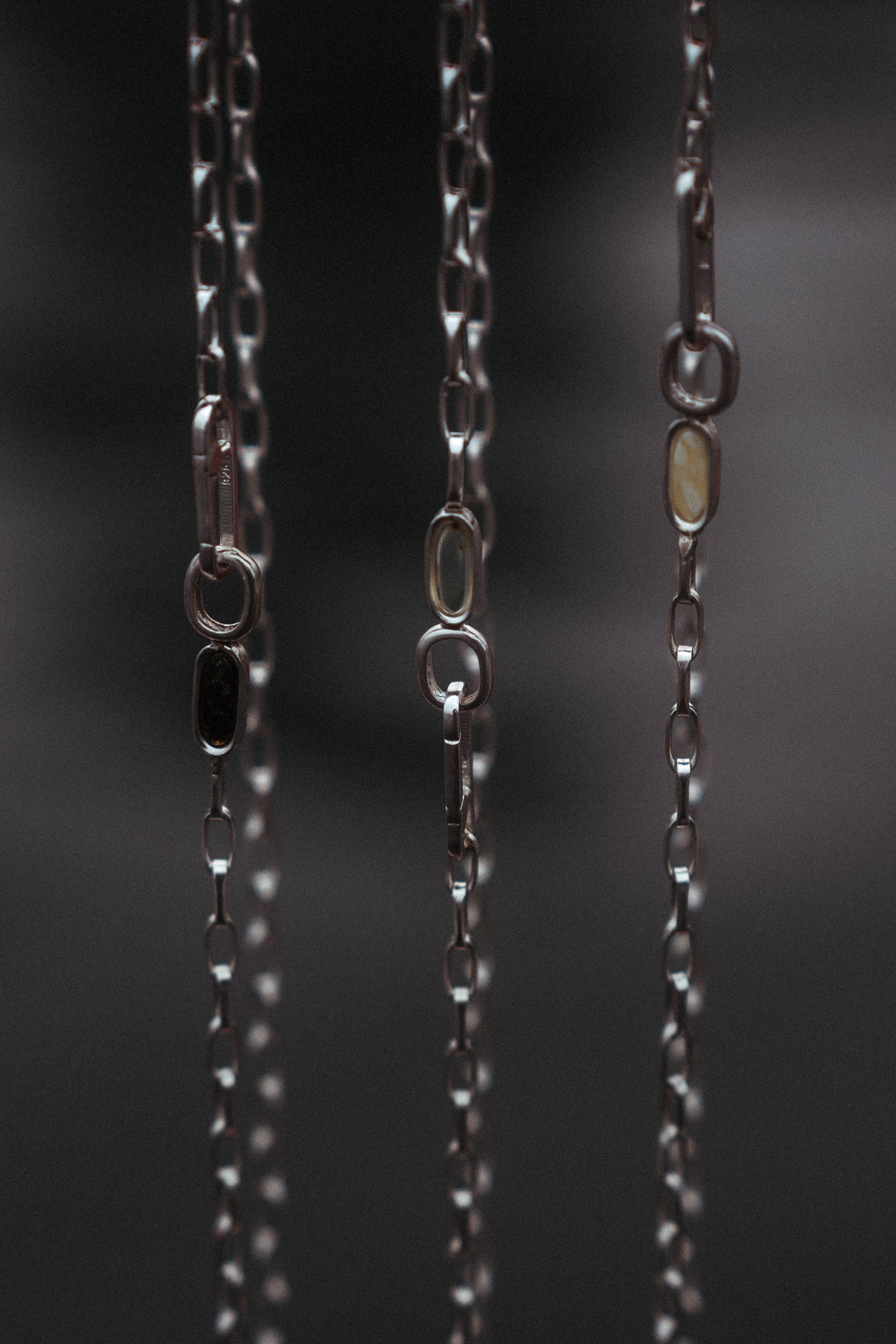 Naszyjnik JACHT Bursztyn Żużel