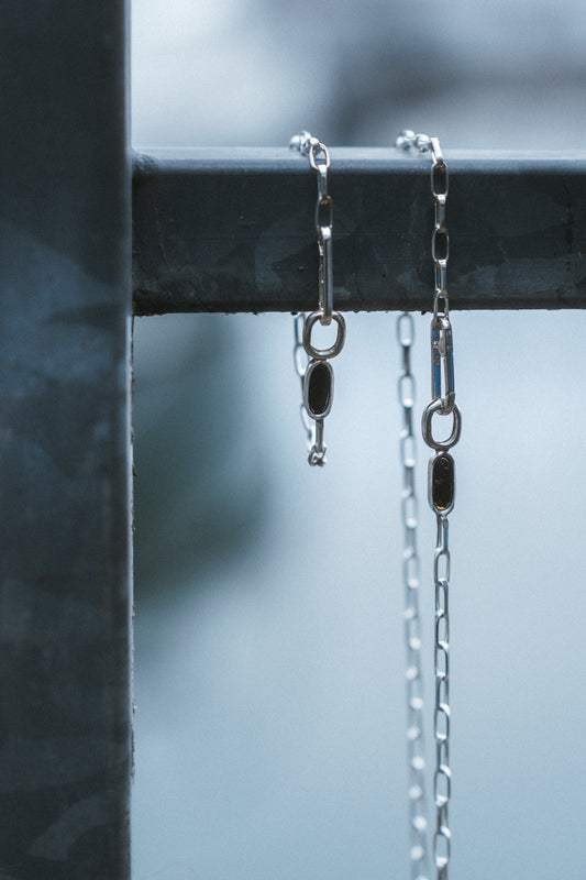 Naszyjnik JACHT Bursztyn Żużel